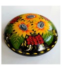 Boite a bijoux en bois "TOURNESOLS"